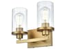 Thane 2-Light Satin Gold Vanity Light