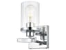 Saanvi 1-Light Chrome Glass Wall Sconce