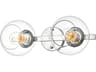 Rogelio 2-Light Chrome Glass Vanity Light