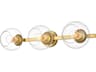 Rogelio 3-Light Brass Glass Vanity Light