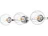 Rogelio 3-Light Chrome Glass Vanity Light