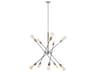 Axel 10-Light Polished Nickel Sputnik Pendant