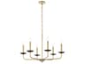 Cohen 6-Light Black And Brass Chandelier
