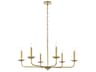 Cohen 6-Light Brass Chandelier