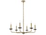 Cohen 6-Light Black And Brass Chandelier