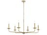 Cohen 6-Light Brass Chandelier