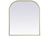 Blaire Wall Mirror Arched Brass
