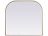 Blaire Wall Mirror Modern Arched Brass
