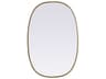 Brynn Brass Oval Wall Mirror