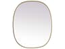 Brynn Brass Oval Wall Mirror