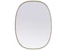 Brynn Brass Oval Wall Mirror