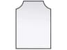Everleigh Black Notched Wall Mirror