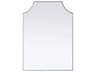 Everleigh Silver Notched Wall Mirror