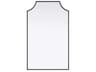 Everleigh Black Notched Wall Mirror