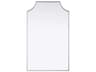 Everleigh Silver Notched Wall Mirror