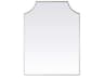 Everleigh Silver Notched Wall Mirror