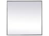 Eternity Square Wall Mirror Silver