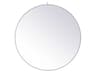 Eternity White Round Wall Mirror