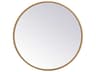 Eternity Brass Round Wall Mirror