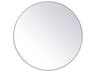 Eternity Round Mirror in Silver