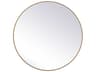 Eternity Brass Round Wall Mirror