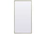 Eternity Brass Rectangular Floor Mirror