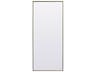 Eternity Brass Rectangular Floor Mirror