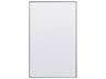 Eternity Silver Rectangular Floor Mirror