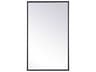 Wyn Black Rectangular Medicine Cabinet Wall Mirror