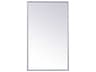 Wyn Silver Rectangular Medicine Cabinet Wall Mirror