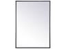 Wyn Black Rectangular Medicine Cabinet Wall Mirror