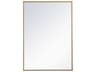 Wyn Brass Rectangular Wall Mirror