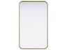 Remy Brass Rectangular Wall Mirror