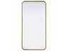 Remy Brass Rectangular Wall Mirror