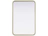 Remy Brass Rectangular Wall Mirror