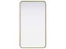 Remy Brass Rectangular Wall Mirror