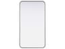 Remy Silver Rectangular Wall Mirror