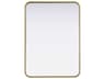 Remy Brass Rectangular Wall Mirror
