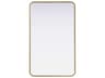 Remy Brass Rectangular Wall Mirror