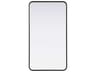 Remy Black Rectangular Wall Mirror