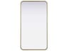 Remy Brass Rectangular Wall Mirror