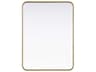 Remy Brass Rectangular Wall Mirror