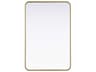Remy Brass Rectangular Wall Mirror