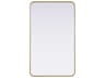 Remy Brass Rectangular Wall Mirror