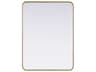 Remy Brass Rectangular Wall Mirror