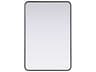 Remy Black Rectangular Wall Mirror