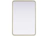 Remy Brass Rectangular Wall Mirror