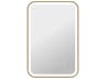 Harmoni Satin Gold Rectangular Wall Mirror