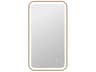 Harmoni Satin Gold Rectangular Wall Mirror
