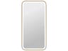 Harmoni Satin Gold Rectangular Wall Mirror